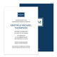 Navy Square Initials Invitations Image 2 of 10